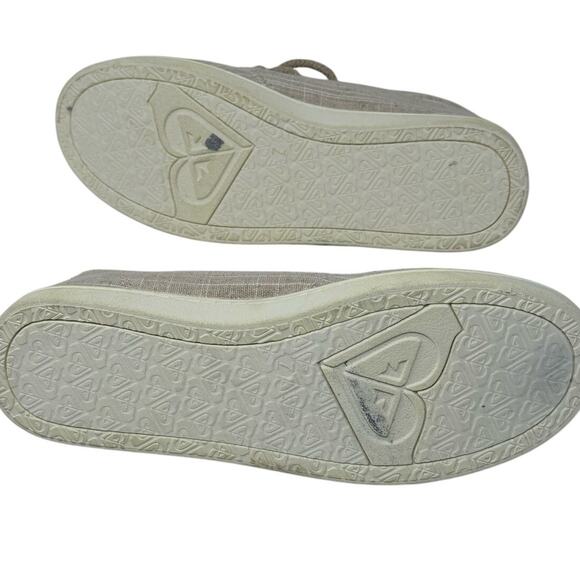 Roxy Minnow Wally Slip On Sneaker Shoe Women's 7.5 Cream - Picture 5 of 8